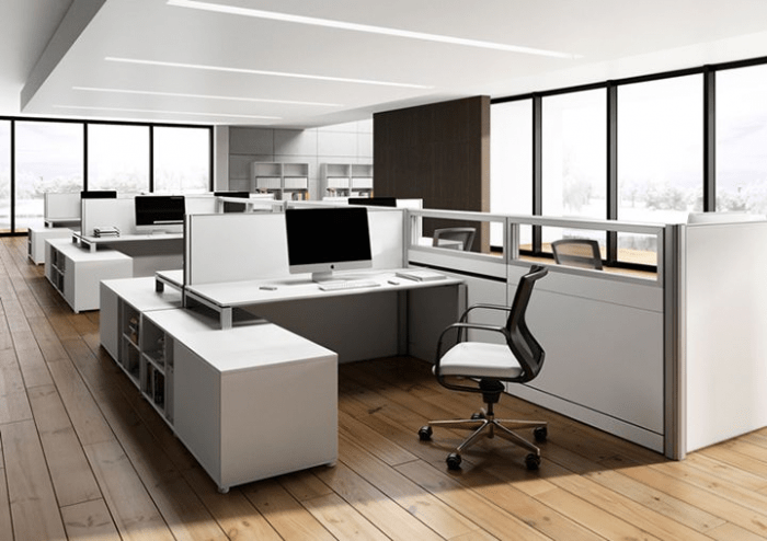thiết kế nội thất văn phòng 30m2 tối giản