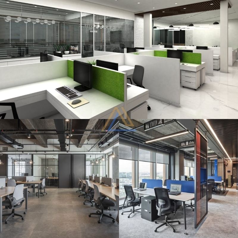 thiết kế văn phòng 40mn2