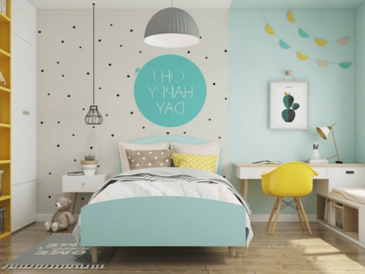 thiết kế phòng ngủ cho bé gái đẹp