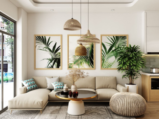 thiết kế chung cư 2 phòng ngủ đẹp