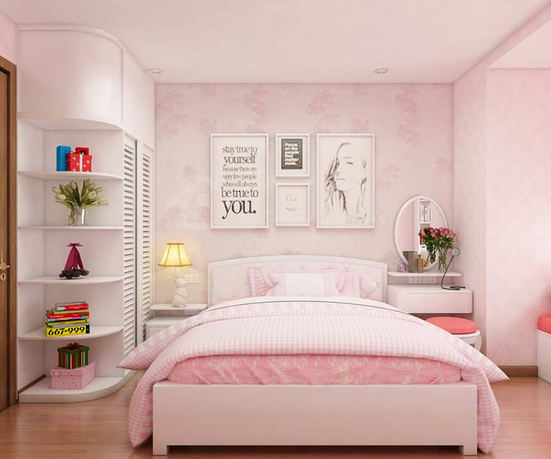 thiết kế phòng ngủ đẹp cho nữ