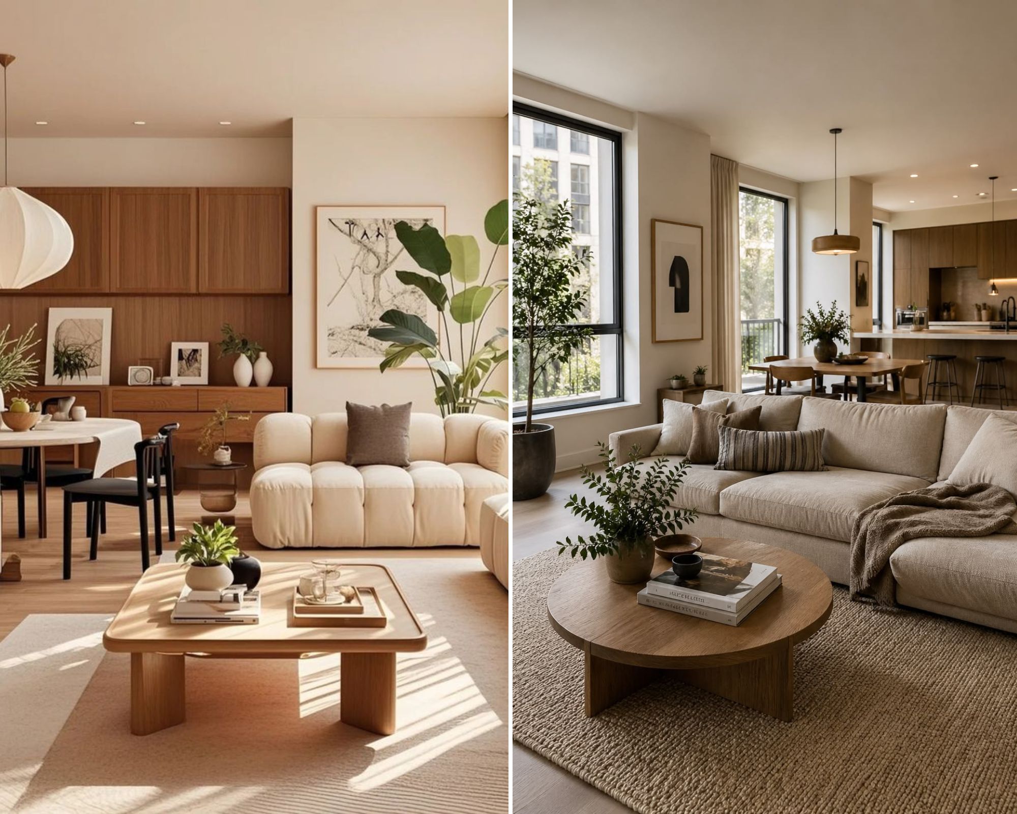 phòng khách liền bếp 30m2