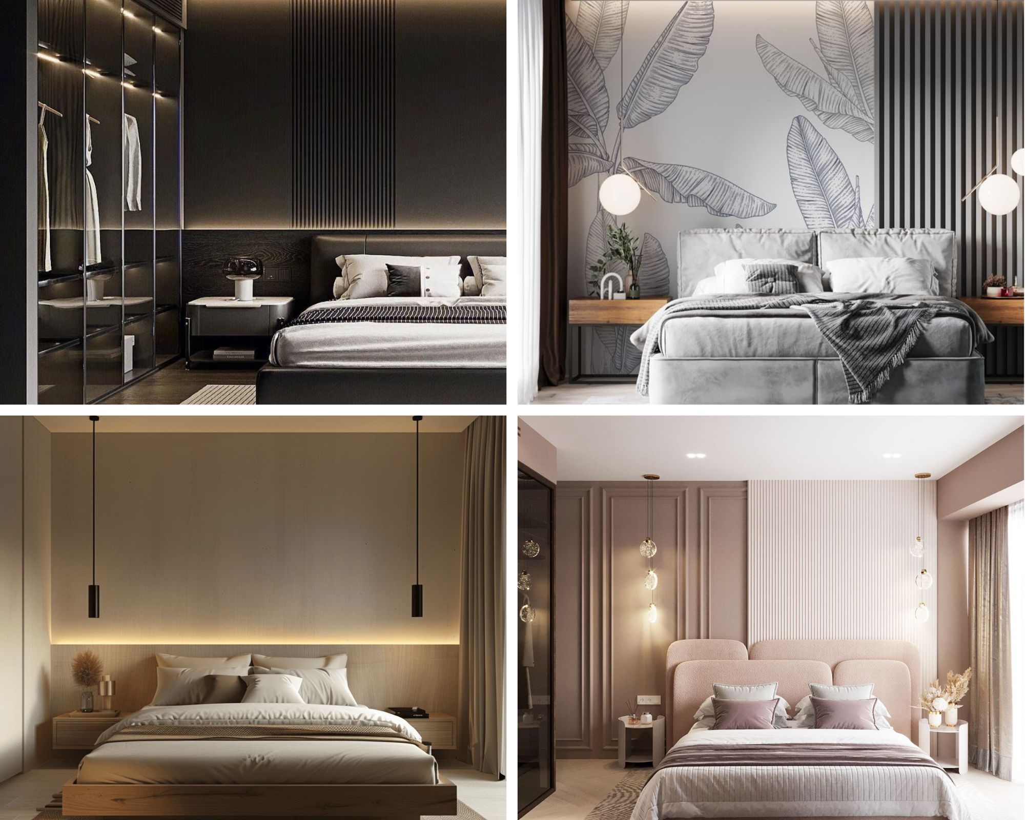 phòng ngủ chung cư 2 phòng ngủ