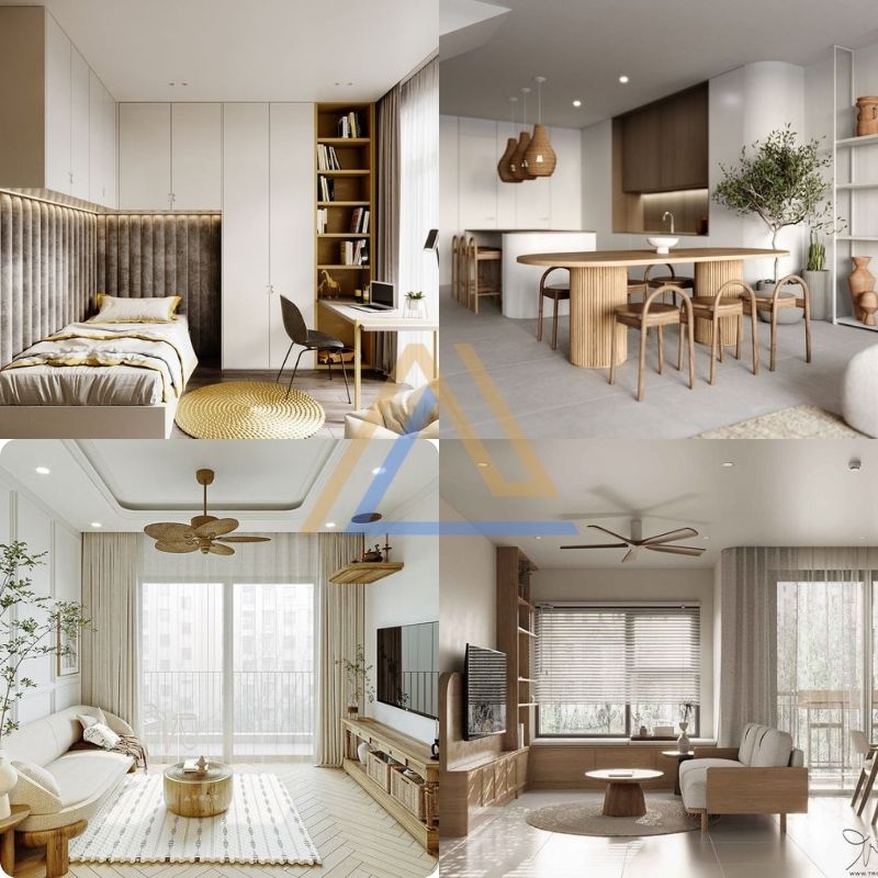 thiết kế nội thất chung cư 56m2