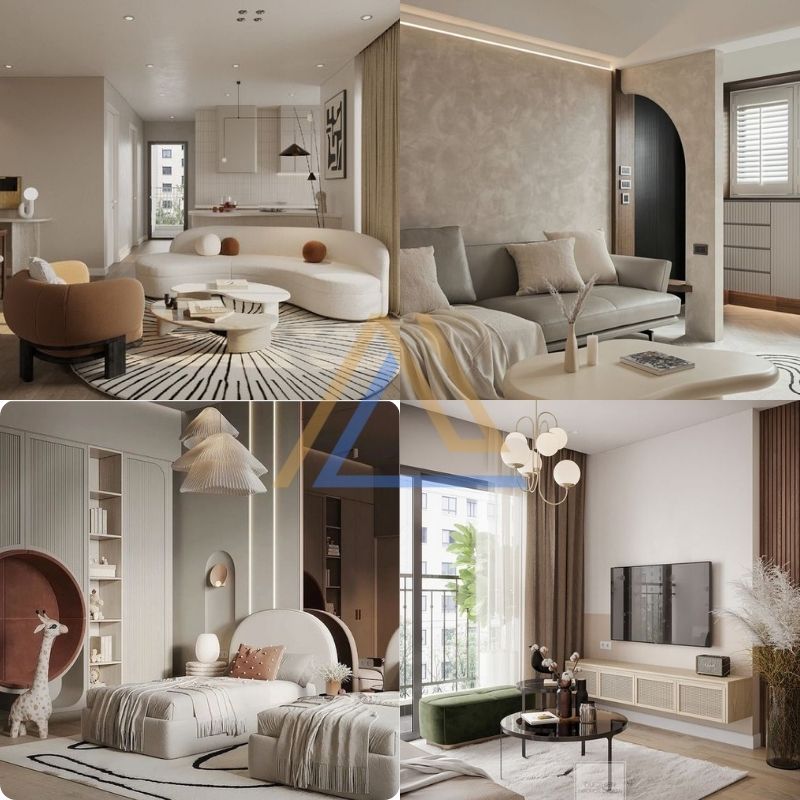 thiết kế nội thất chung cư 56m2