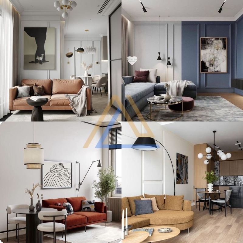 thiết kế căn hộ 56m2