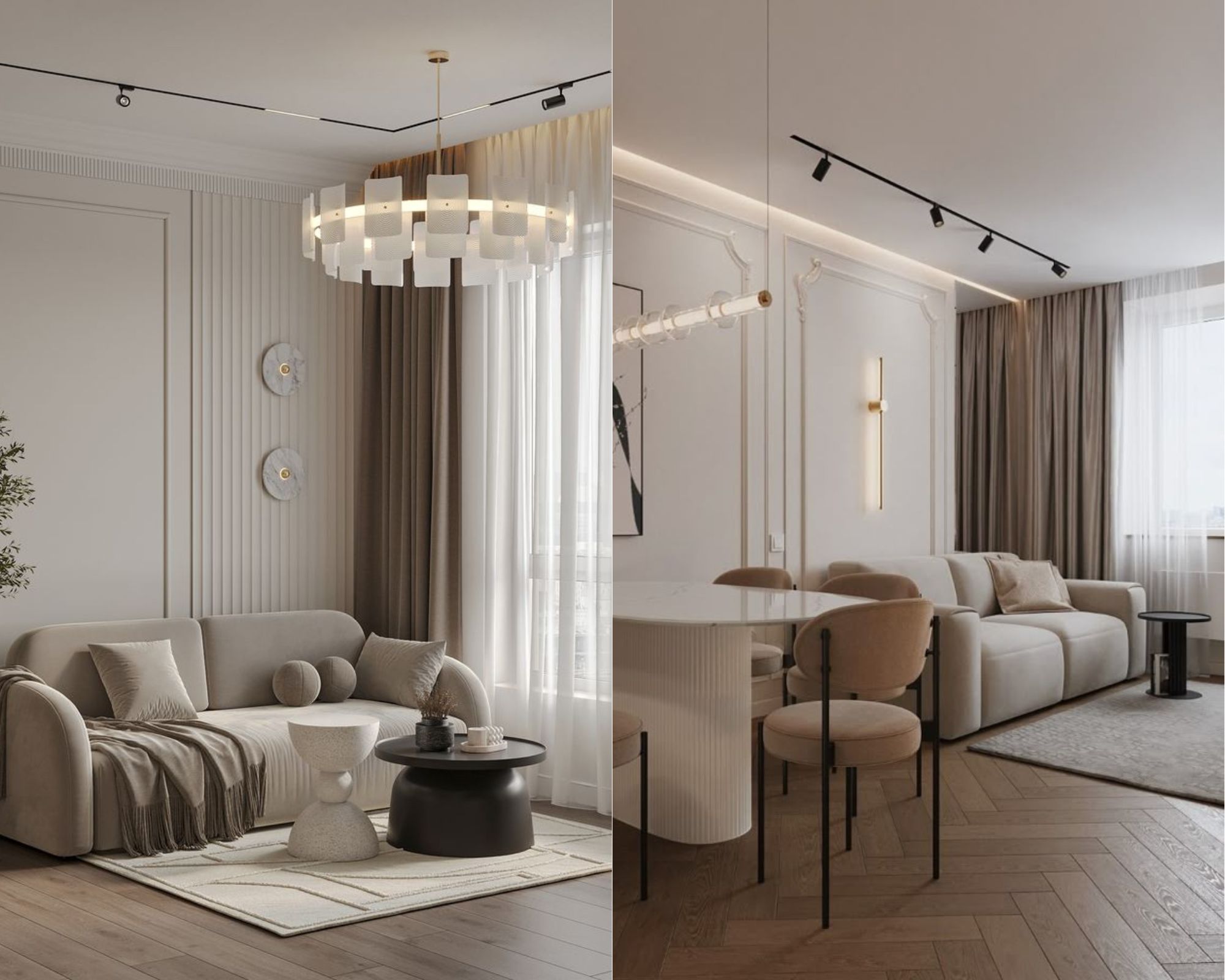 chung cư 60m2 tân cổ điển