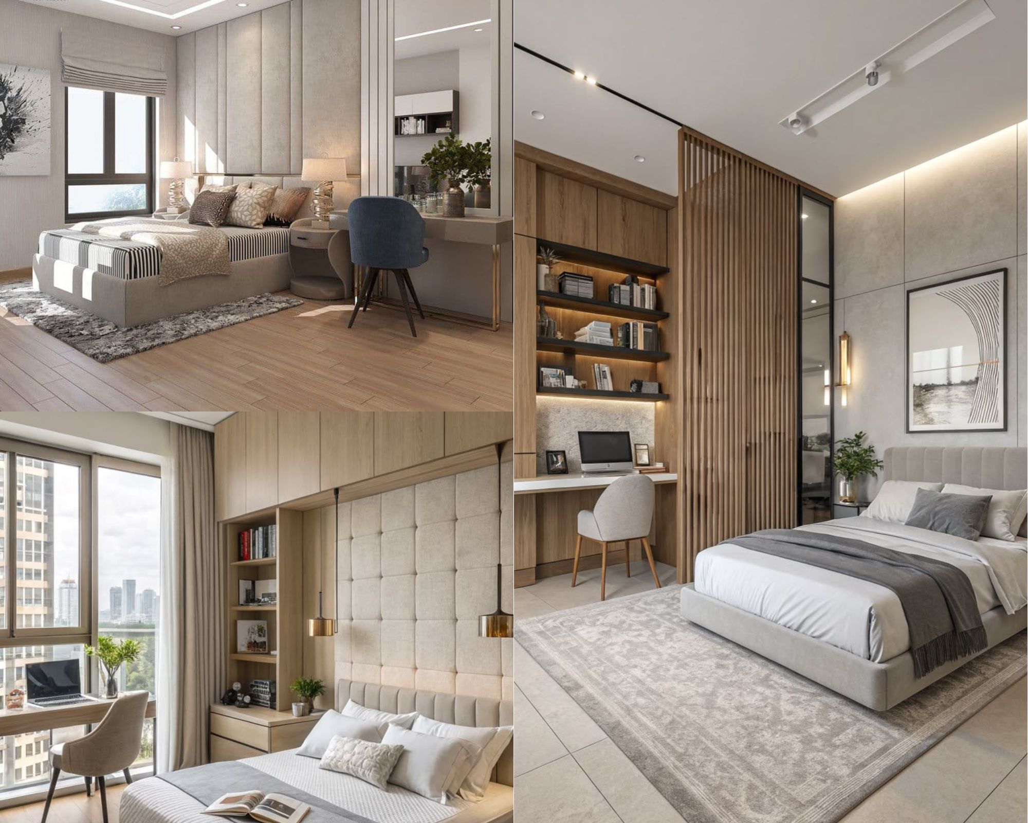 thiết kế phòng ngủ chung cư đẹp