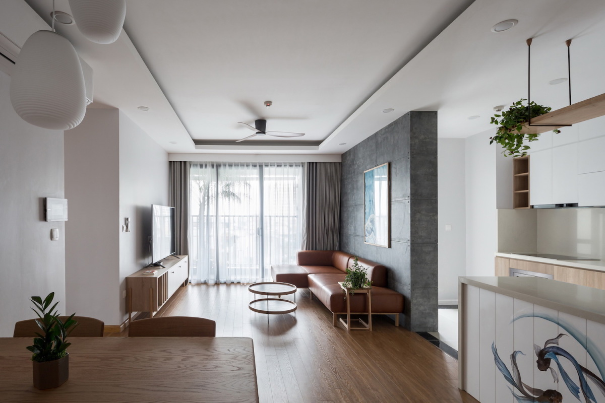 thiết kế chung cư tối giản kiểu Nhật đẹp