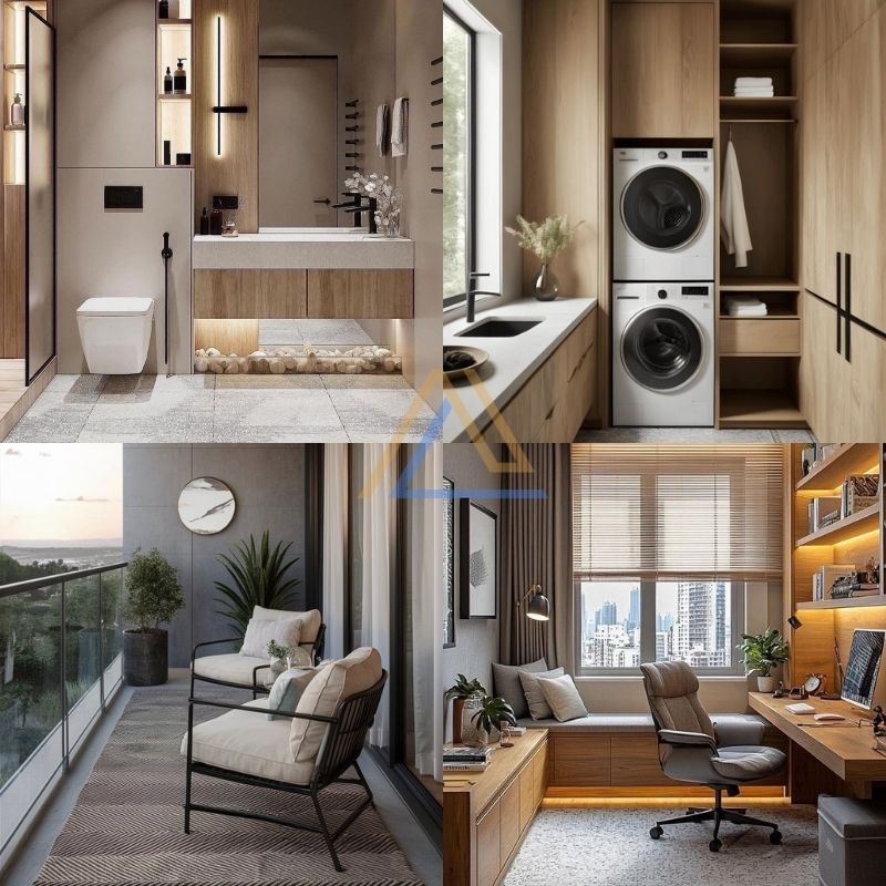 mẫu thiết kế nội thất chung cư 70m2
