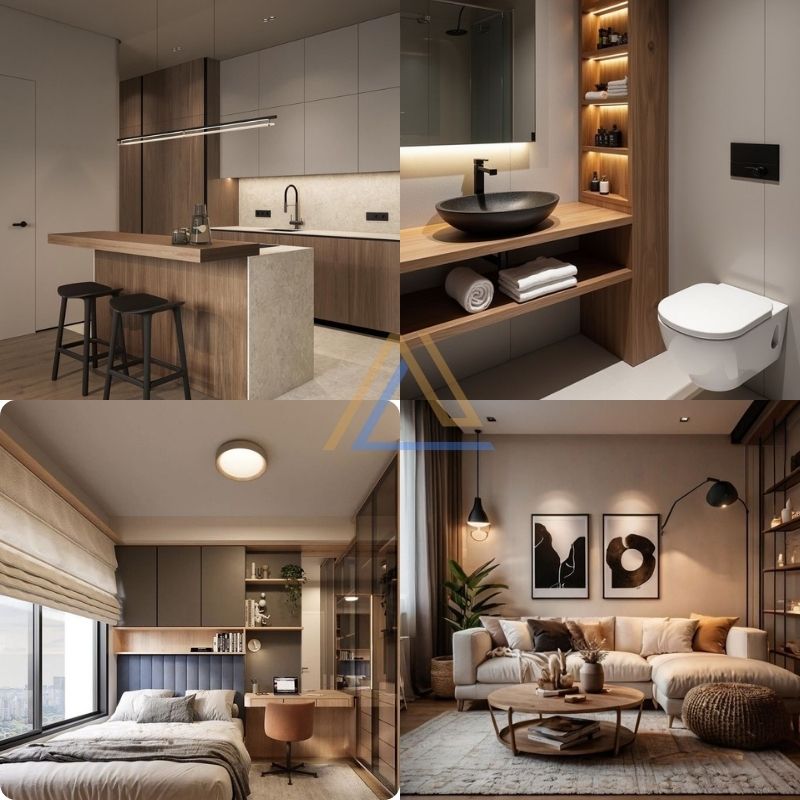 thiết kế nội thất chung cư 70m2