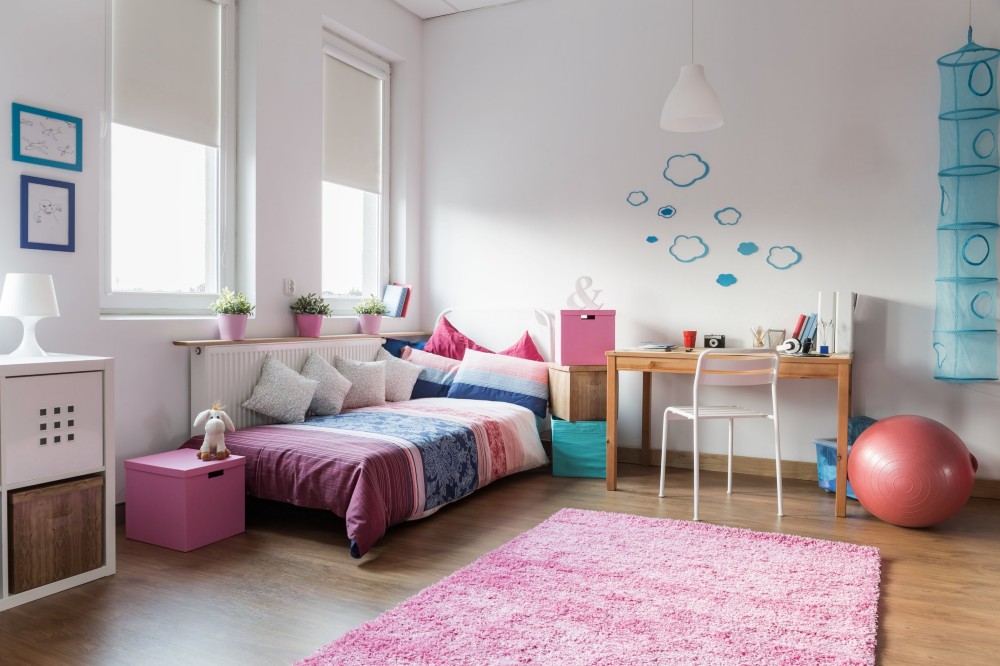 phòng ngủ đẹp cho bé gái 15 tuổi màu hồng