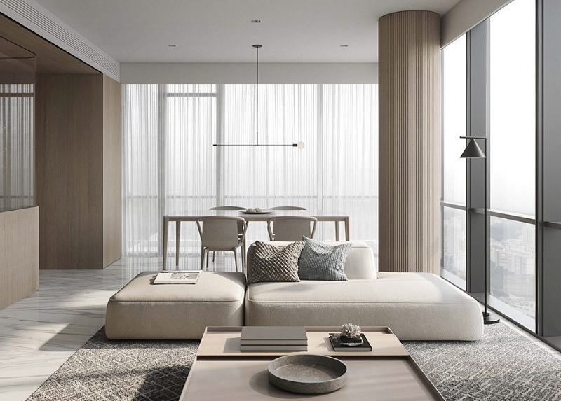 thiết kế nội thất chung cư phong cách tối giản