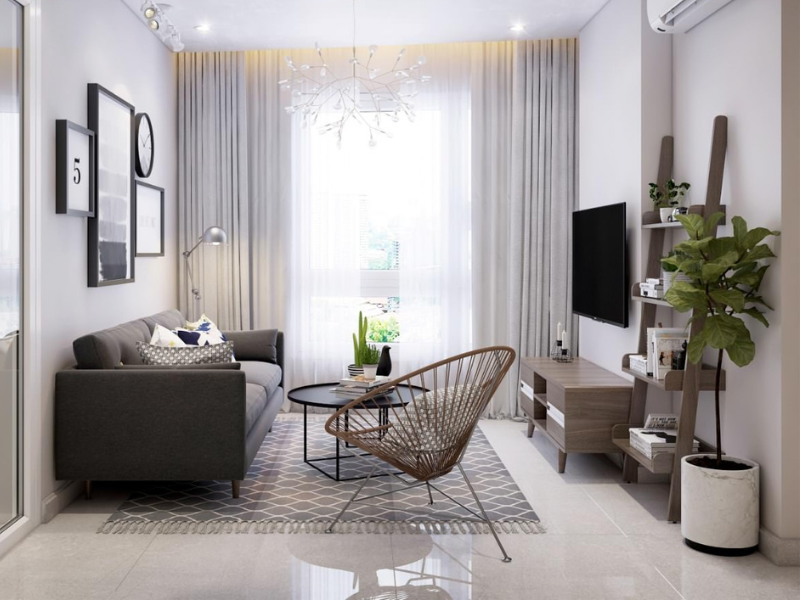mẫu decor phòng khách nhỏ đẹp