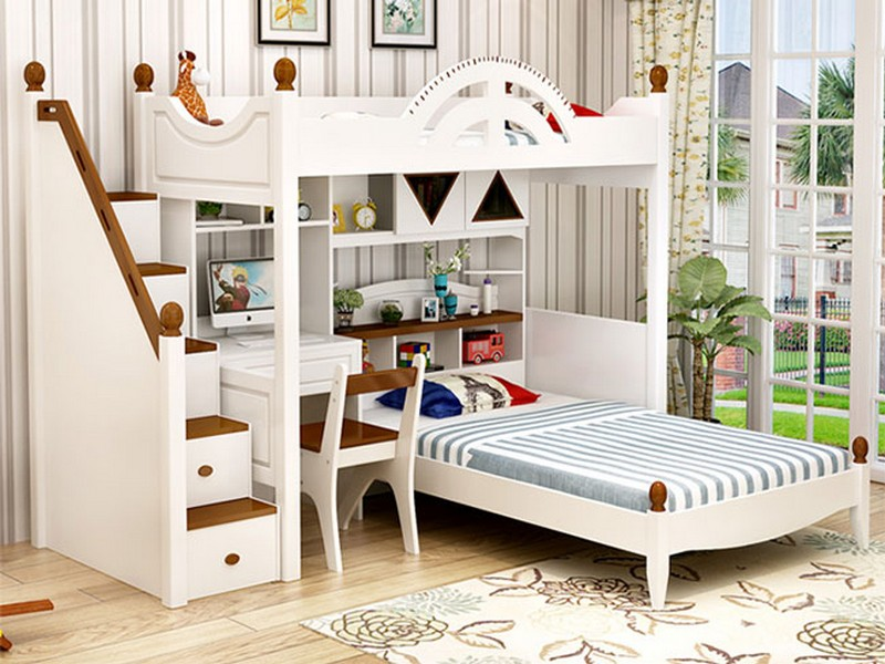 thiết kế giường tầng cho phòng ngủ nhỏ tiện nghi