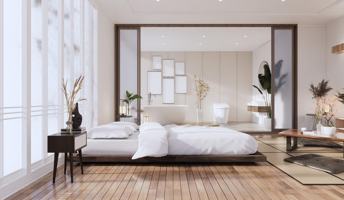 thiết kế phòng ngủ phong cách Nhật Bản