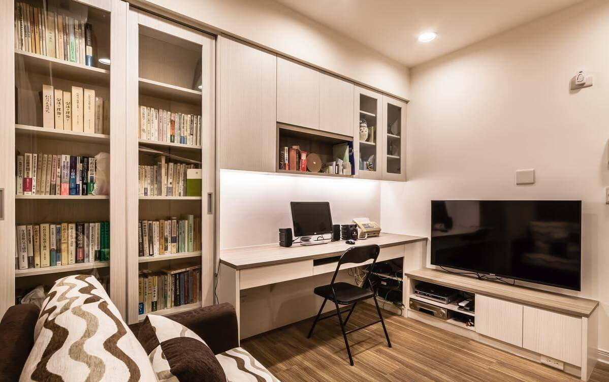 thiết kế phòng làm việc cá nhân kết hợp phong ngủ