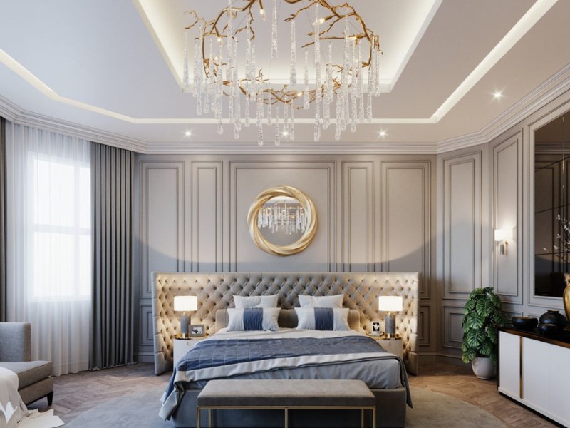nội thất phòng ngủ master 30m2
