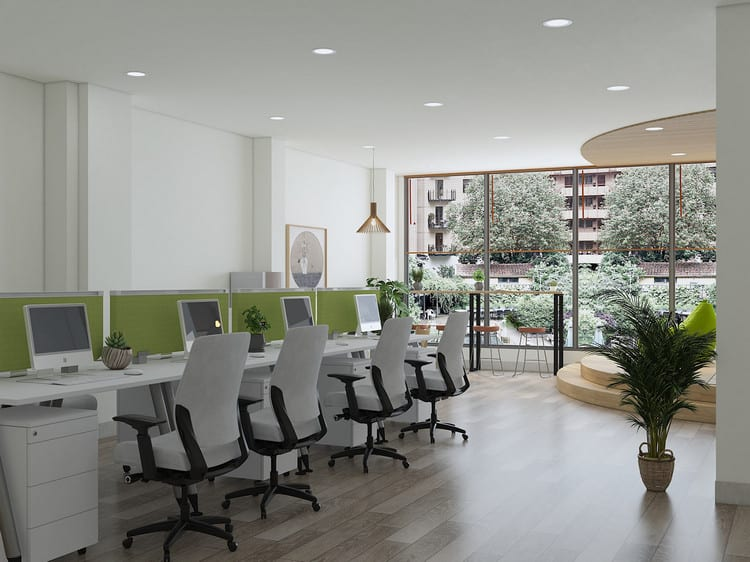 thiết kế văn phòng 50m2