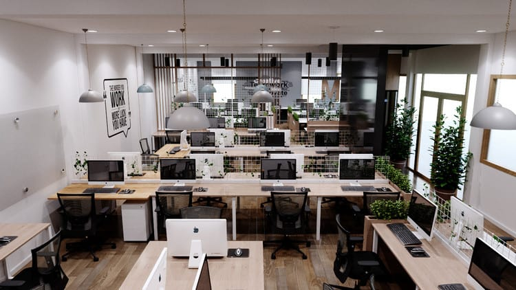 thiết kế văn phòng 50m2