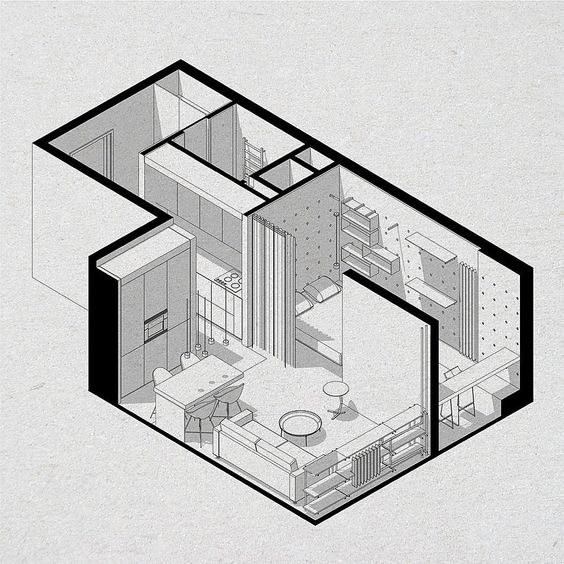 thiết kế nội thất chung cư 50m2