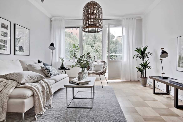 thiết kế chung cư phong cách scandinavian