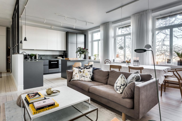 thiết kế chung cư phong cách scandinavian