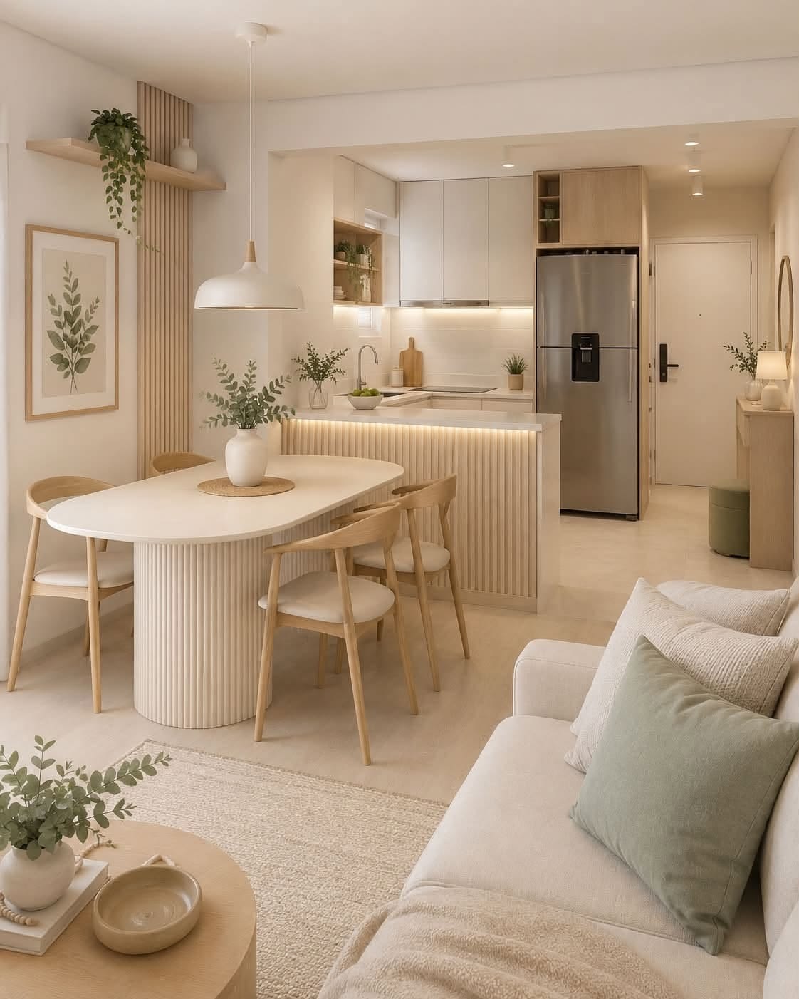 Căn hộ 54m2 phong cách Bắc Âu 