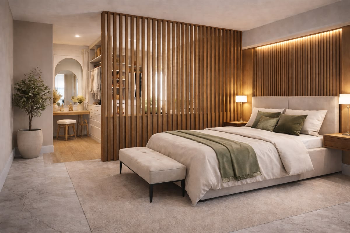 Thiết kế phòng ngủ 16m2 có nhà vệ sinh 