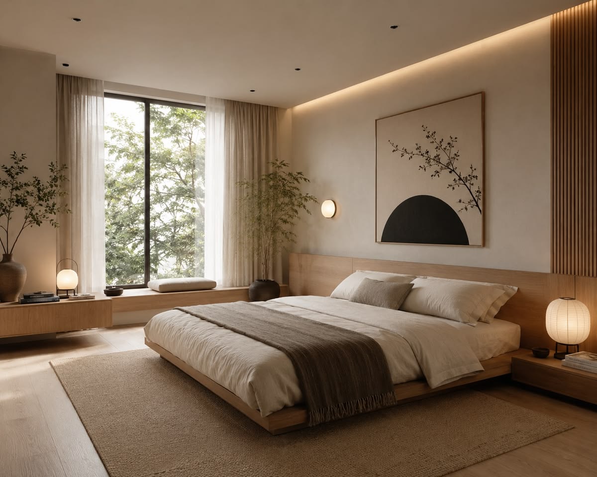 phòng ngủ giường bệt