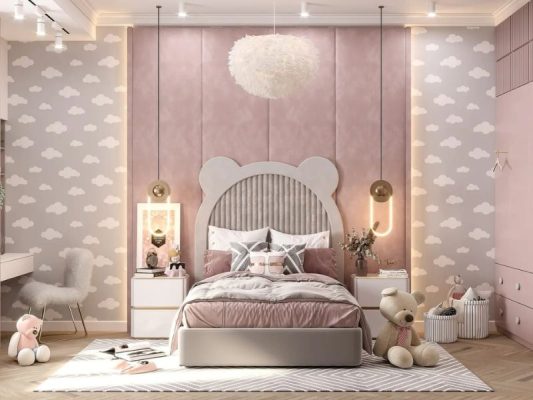 thiết kế phòng ngủ cho bé gái