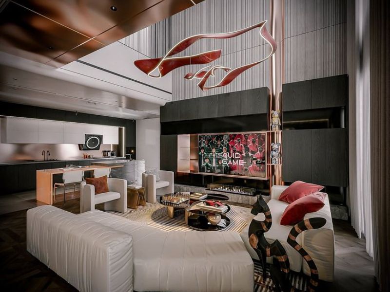 thiết kế nội thất căn hộ duplex