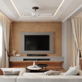 mẫu trần thạch cao phòng khách