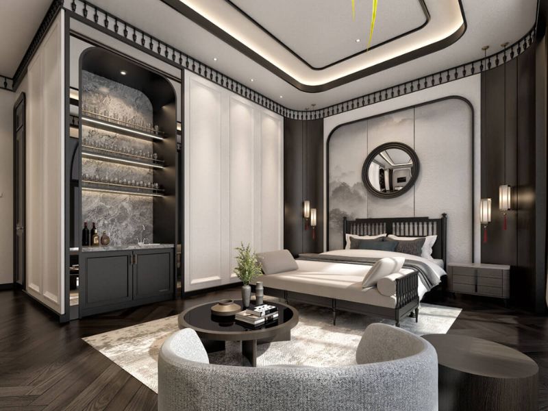 thiết kế phòng ngủ cho ông bà