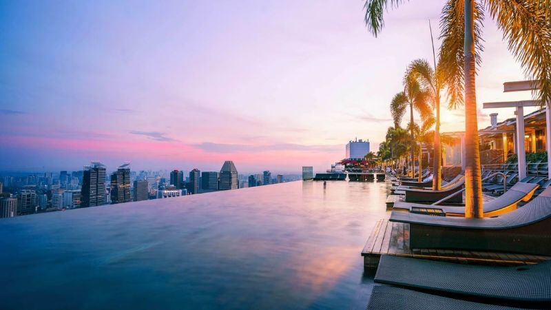 thiết kế bể bơi vô cực