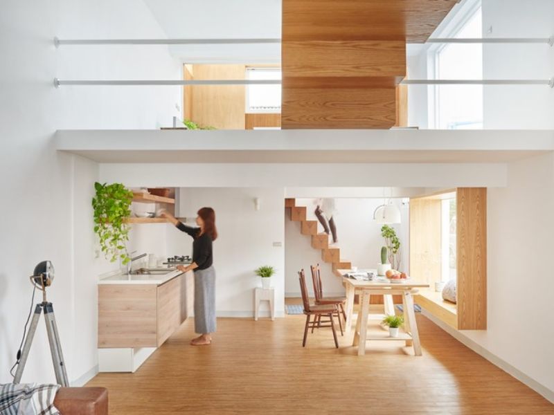 thiết kế nhà 30m2 có gác lửng