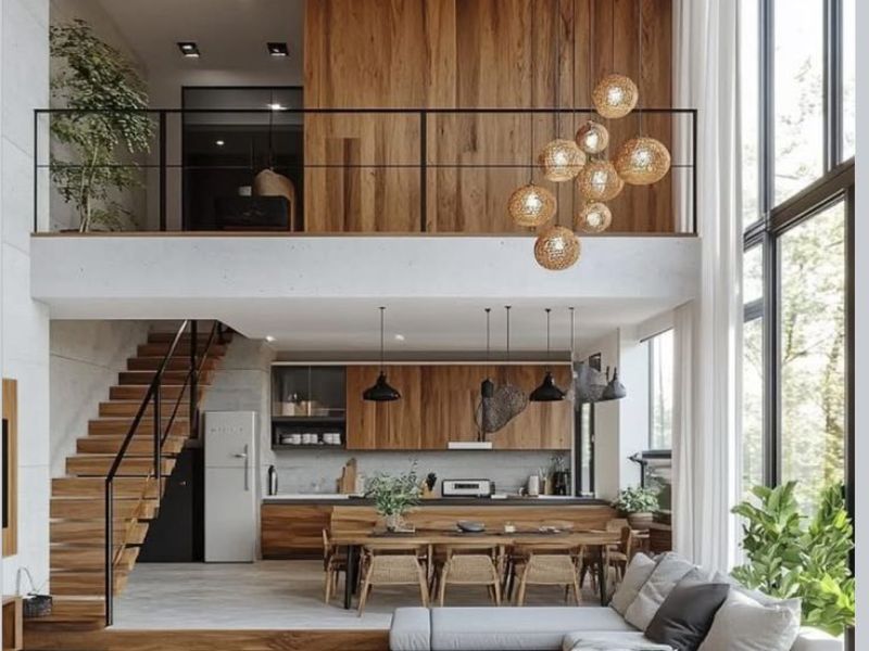 thiết kế nhà 30m2 có gác lửng