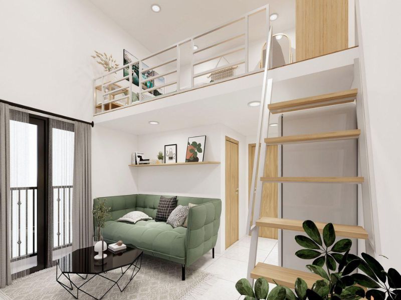 thiết kế nhà 30m2 có gác lửng
