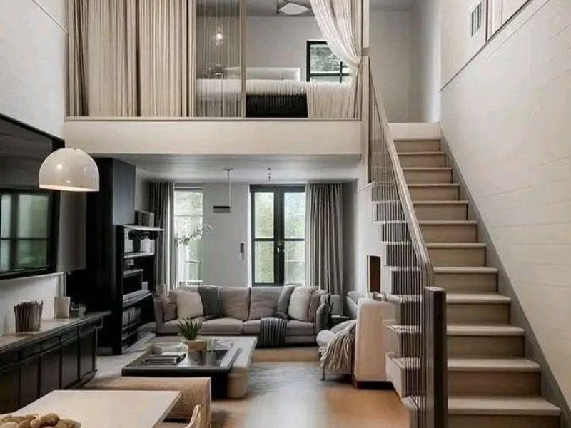 thiết kế nhà 30m2 có gác lửng