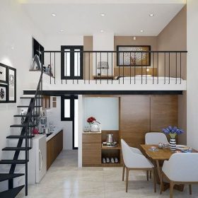 thiết kế nhà 30m2 có gác lửng