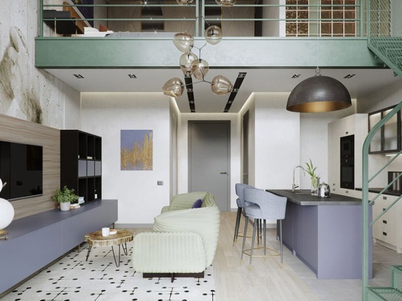 thiết kế nhà 30m2 có gác lửng