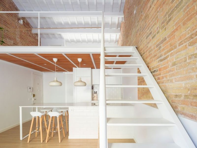 cách bố trí nhà 30m2 có gác lửng