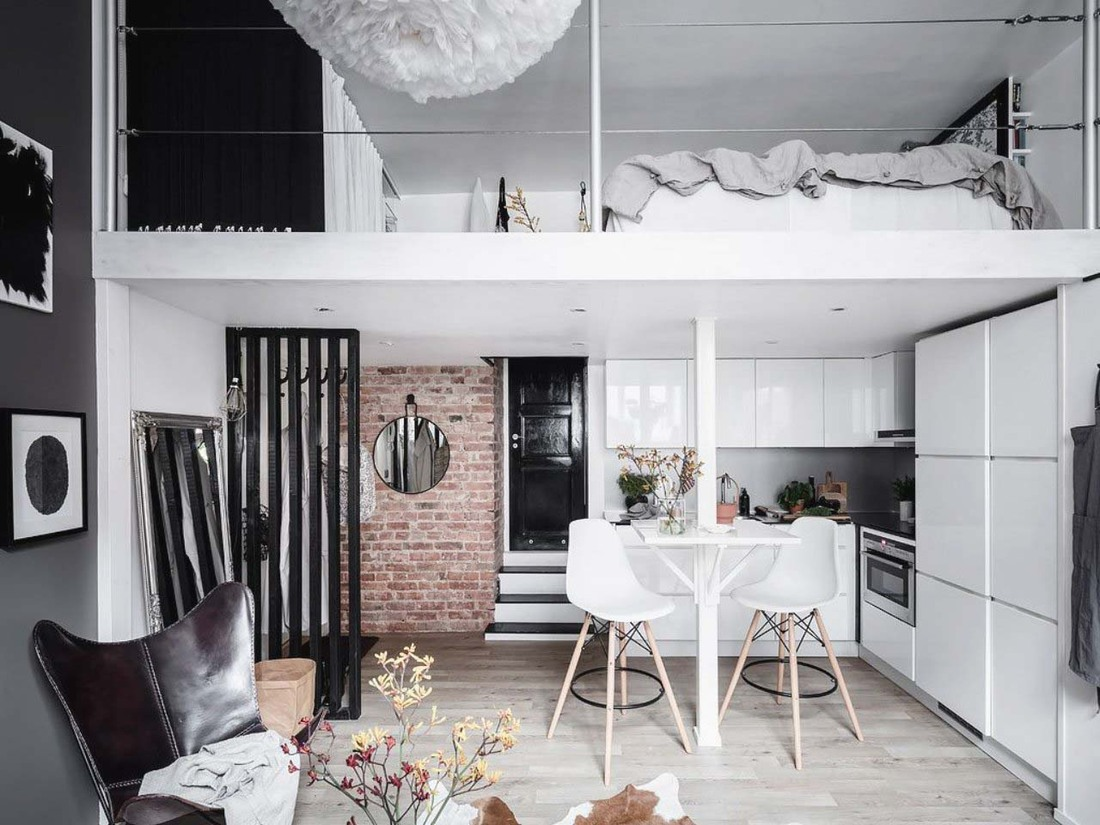 Thiết kế nhà 35m2 có gác lửng