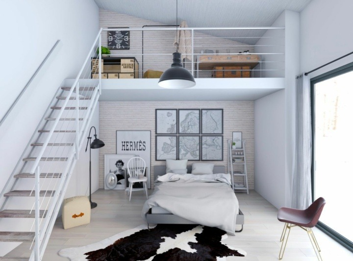 Thiết kế nhà 35m2 có gác lửng