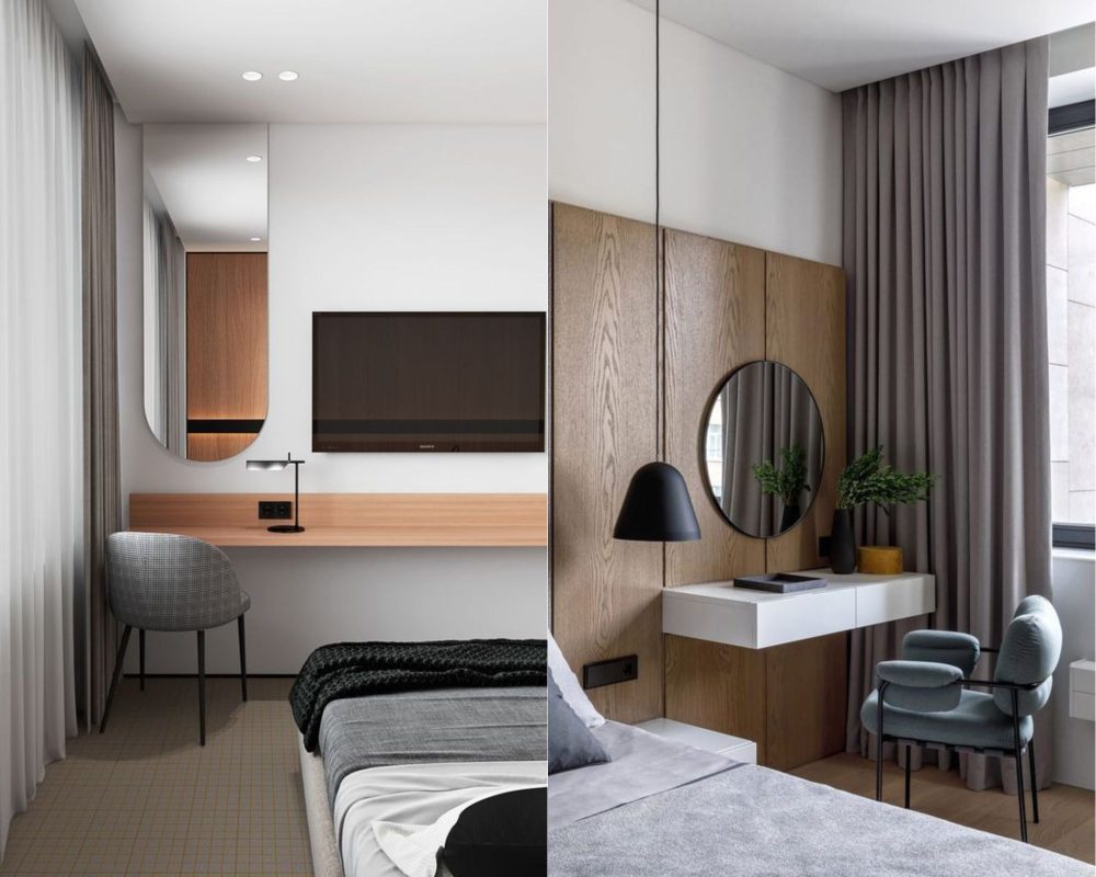 Bố trí gương phòng ngủ