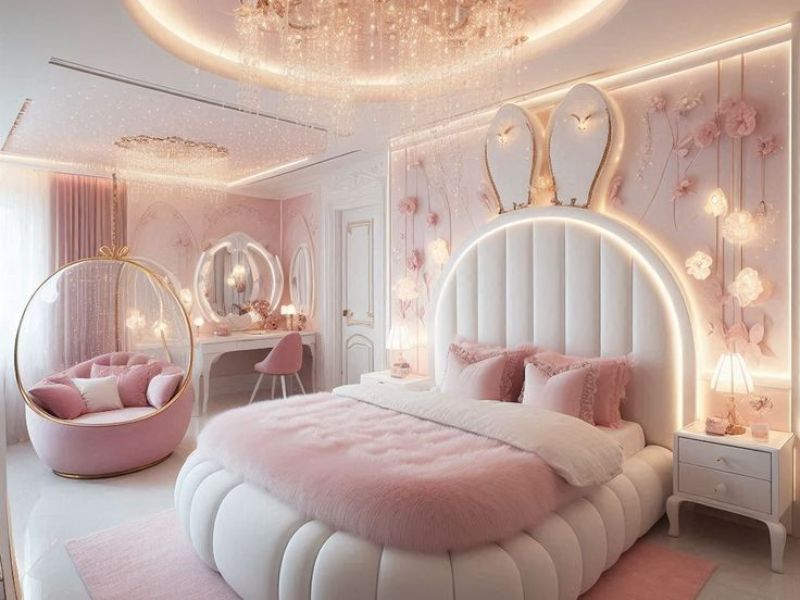 giường công chúa cho bé gái