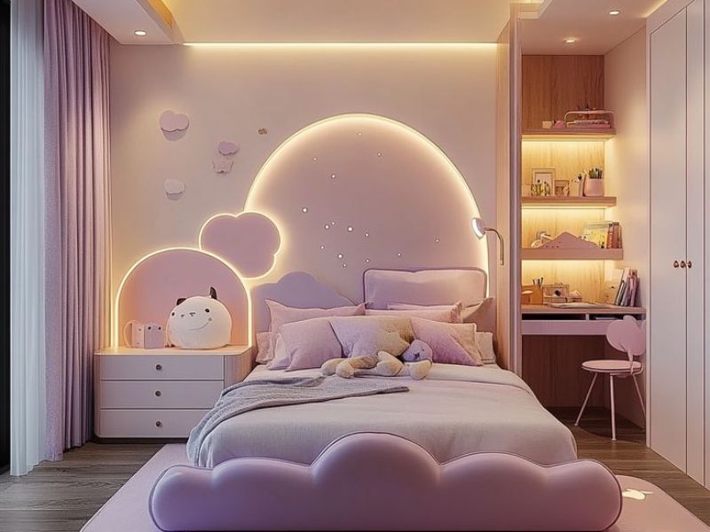 giường công chúa cho bé gái