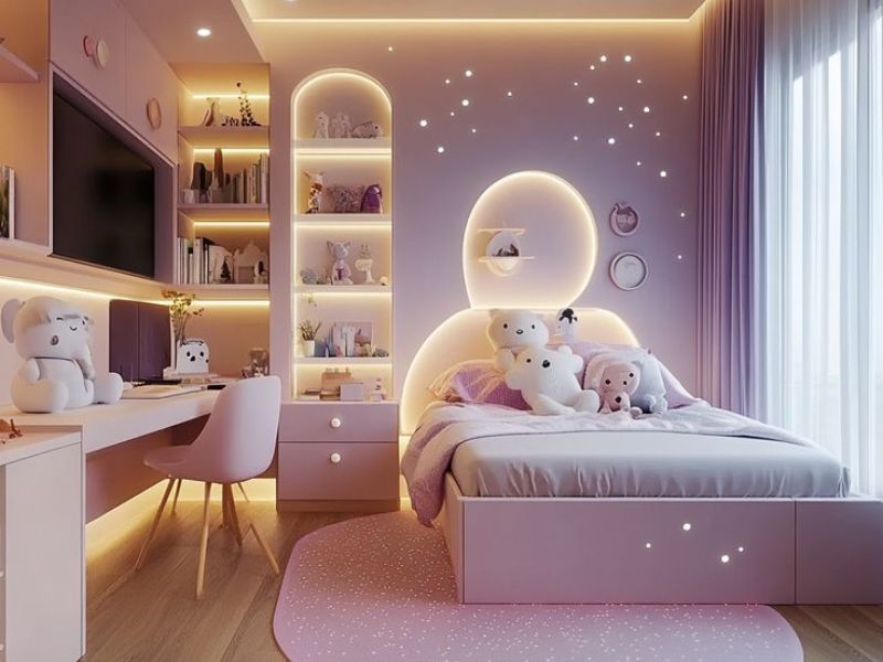 giường công chúa cho bé gái