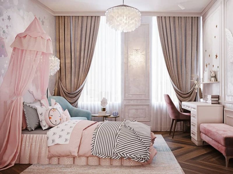 giường công chúa cho bé gái
