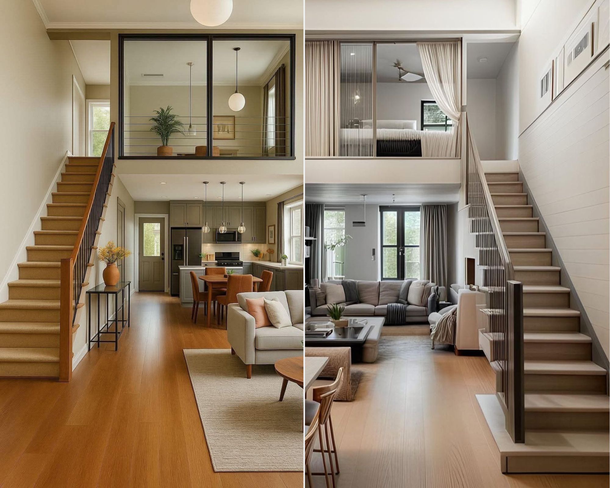nhà có gác lửng 35m2